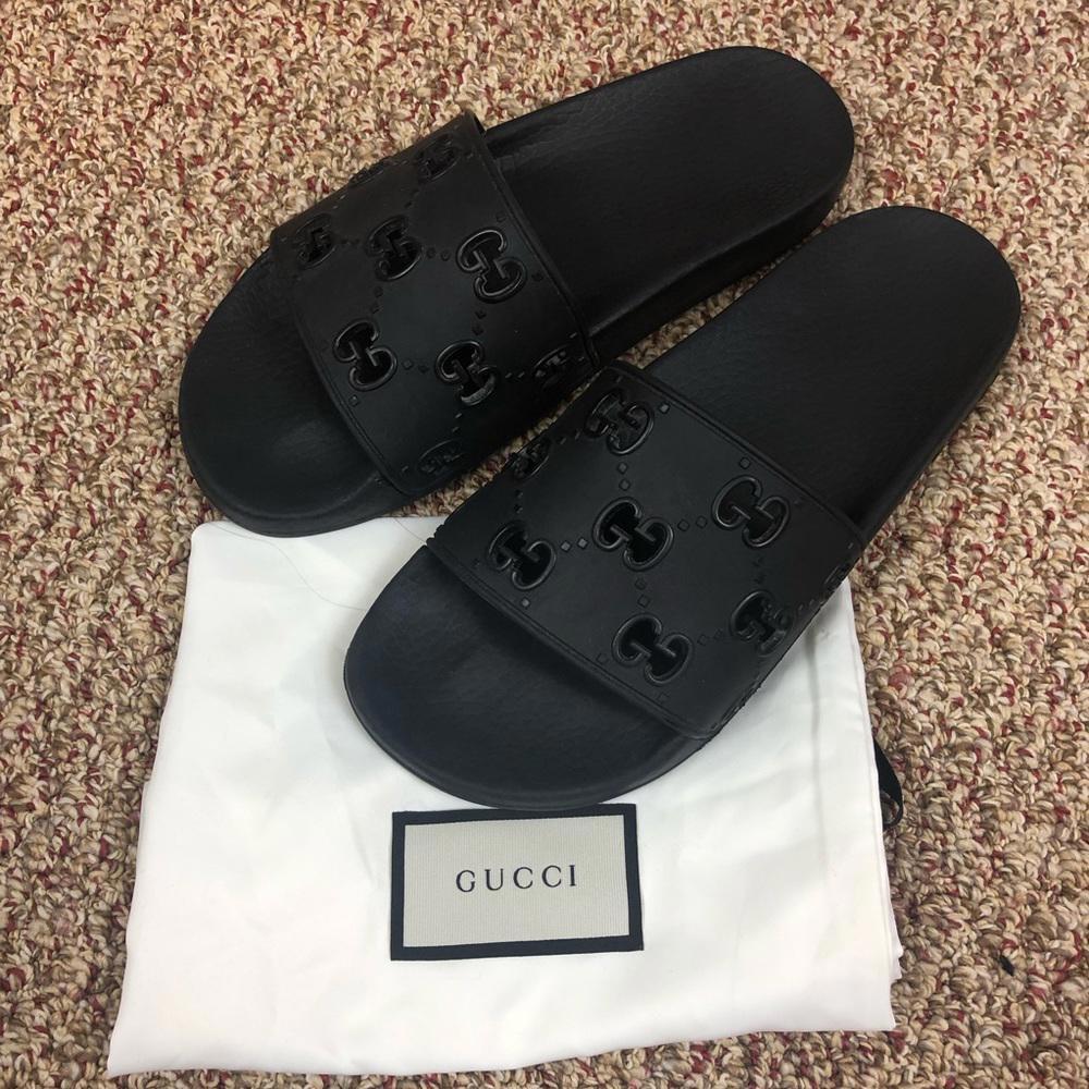 Gucci Rubber GG Slide Sandal